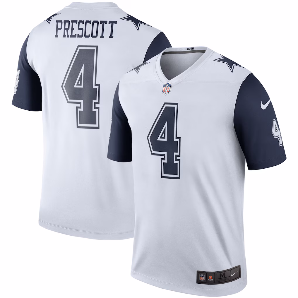 Dak Prescott Dallas Cowboys Nike Legend Player Performance Top - White - PersonalJerseys