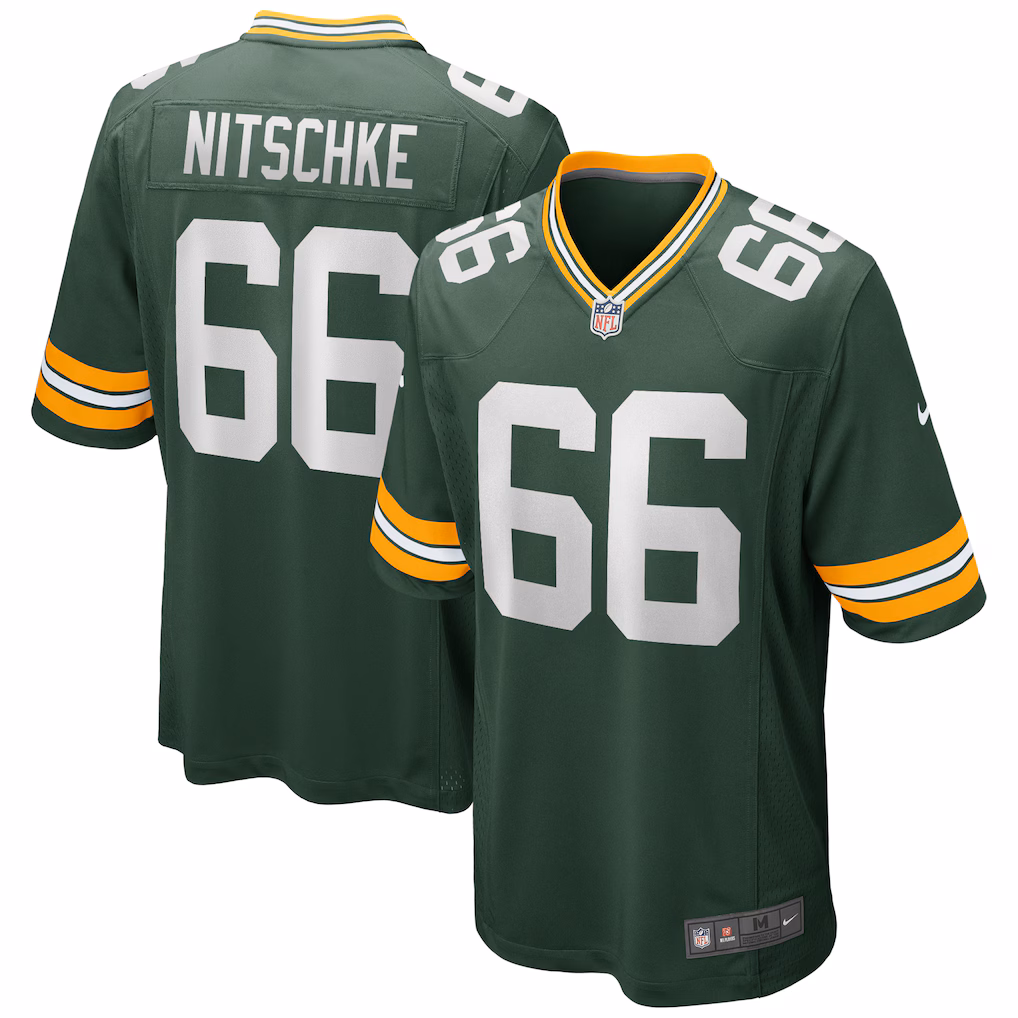 Ray Nitschke Green Bay Packers Nike Game Retired Player Jersey - Green - PersonalJerseys