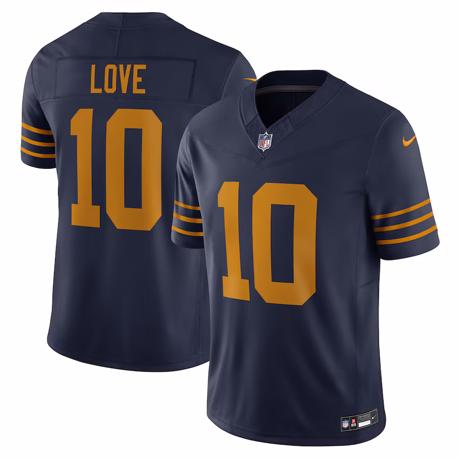 Jordan Love Green Bay Packers Nike The 1923 Classic Vapor F.U.S.E. Limited Jersey - Navy - PersonalJerseys
