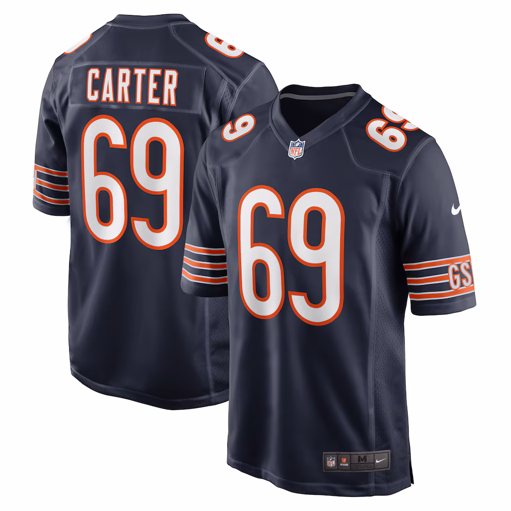 Ja'Tyre Carter Chicago Bears Nike Game Player Jersey - Navy - PersonalJerseys