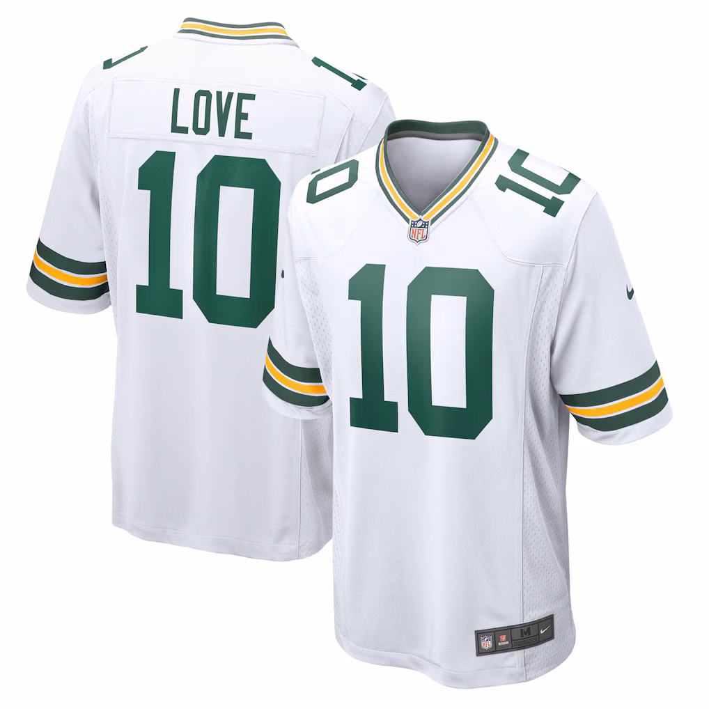 Jordan Love Green Bay Packers Nike Game Jersey - White - PersonalJerseys