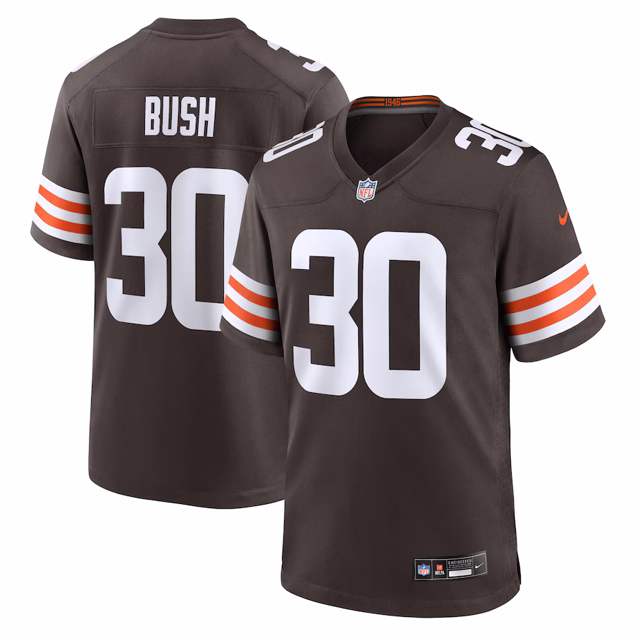 Devin Bush Cleveland Browns Nike Game Jersey - Brown - PersonalJerseys