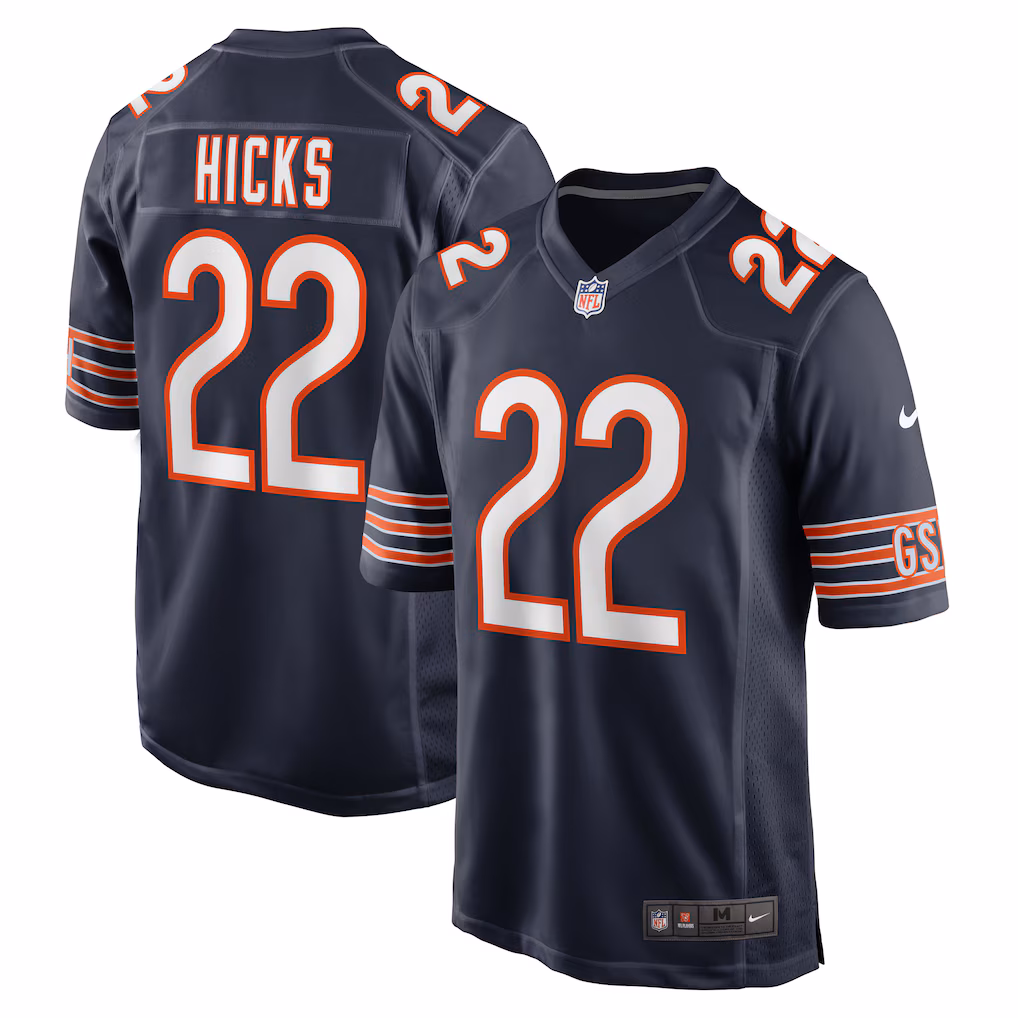 Elijah Hicks Chicago Bears Nike Team Game Jersey - Navy - PersonalJerseys
