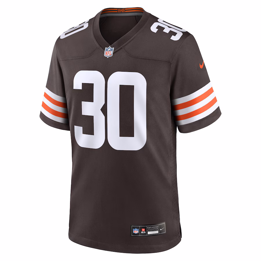Devin Bush Cleveland Browns Nike Game Jersey - Brown - PersonalJerseys