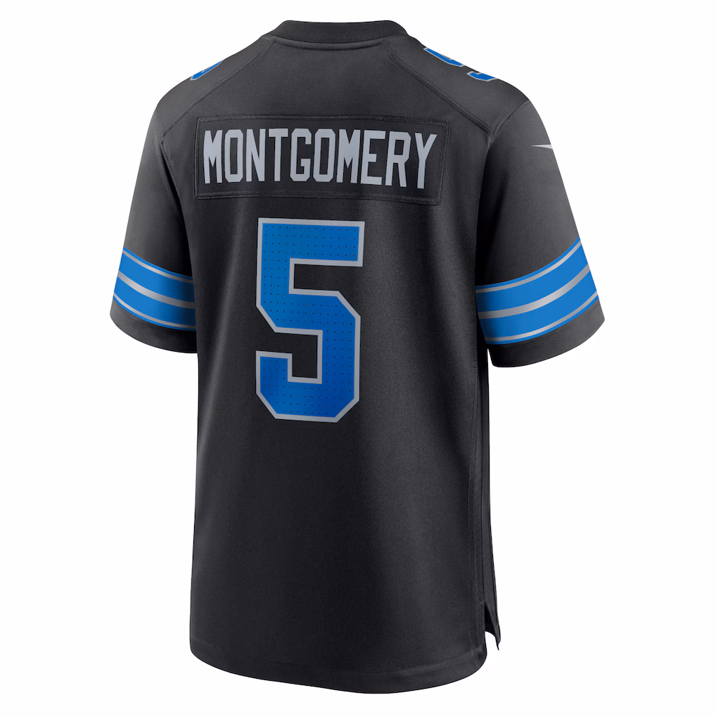 David Montgomery Detroit Lions Nike 2Nd Alternate Game Jersey - Black - PersonalJerseys