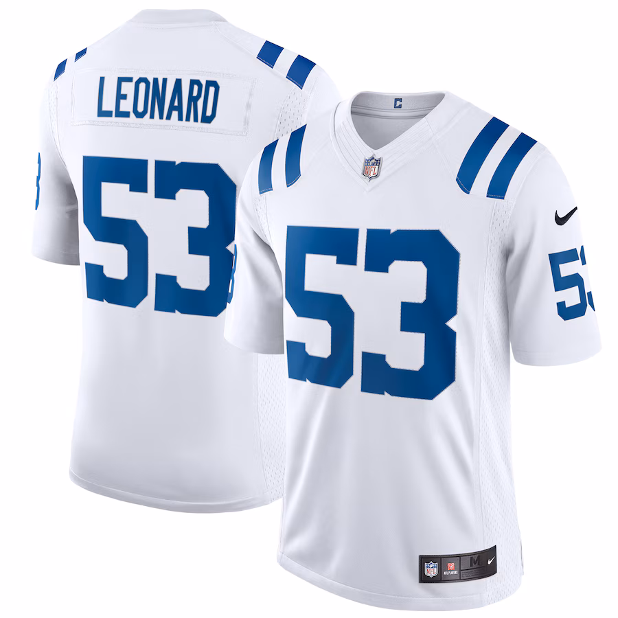Shaquille Leonard Indianapolis Colts Nike Vapor Limited Jersey - White - PersonalJerseys