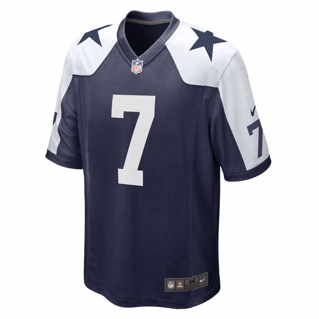 Trevon Diggs Dallas Cowboys Nike Alternate Game Team Jersey - Navy - PersonalJerseys
