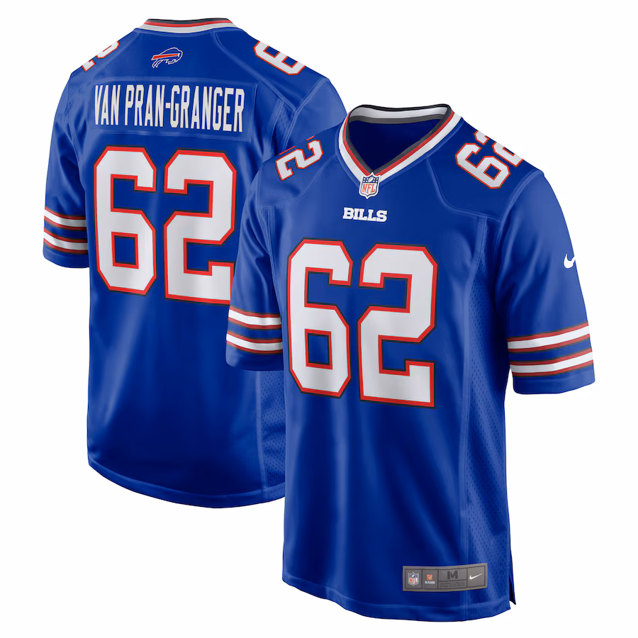 Sedrick Van Pran-Granger Buffalo Bills Nike Game Jersey - Royal - PersonalJerseys