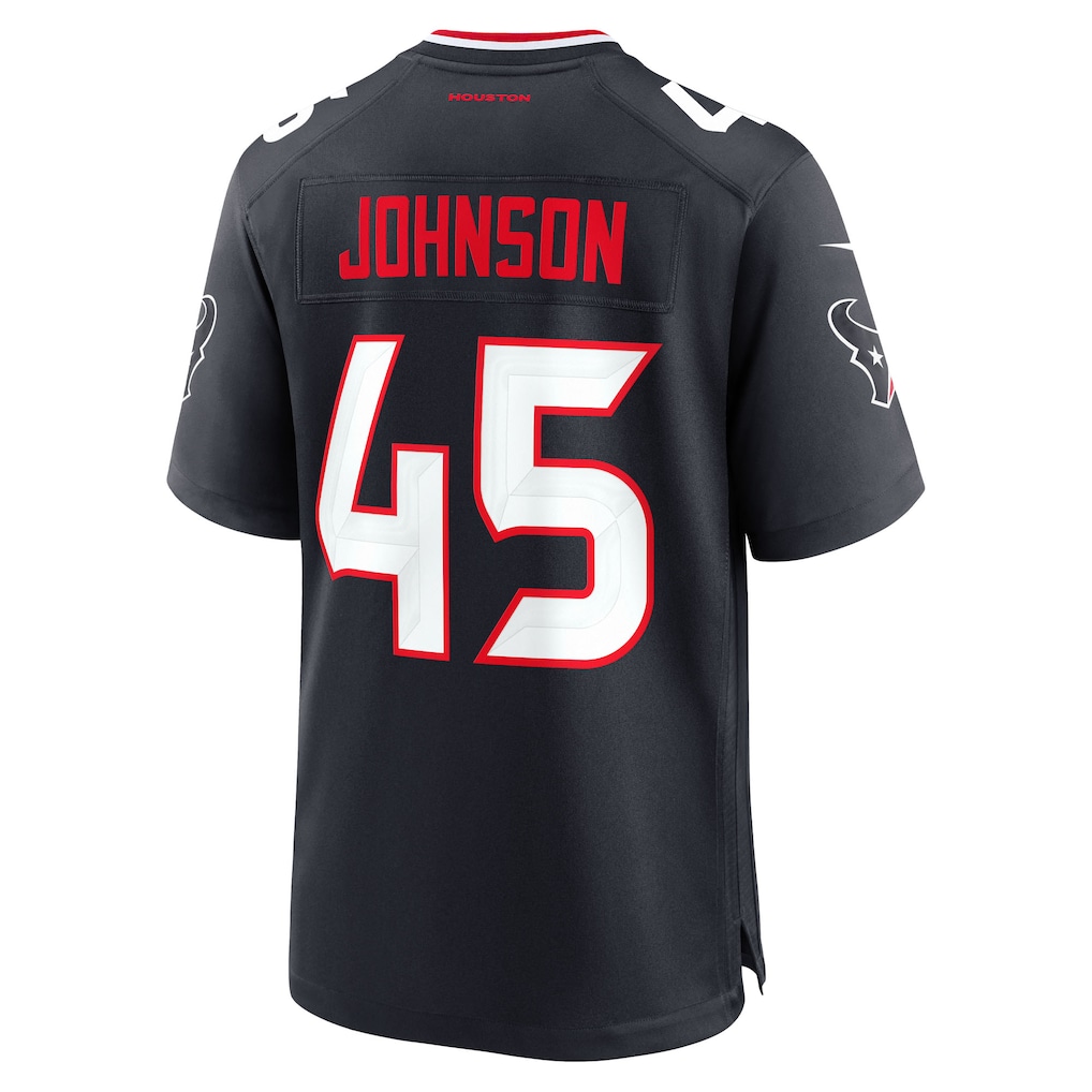 Jakob Johnson Houston Texans Nike Team Game Jersey - Navy - PersonalJerseys