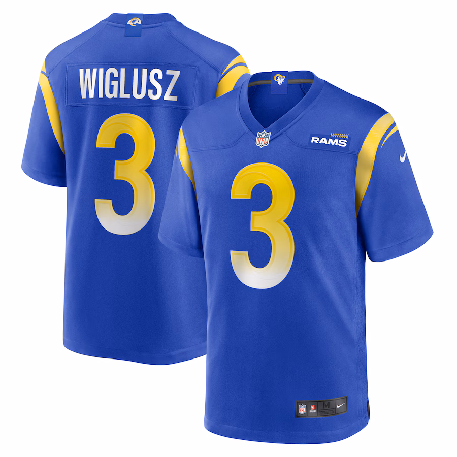 Sam Wiglusz Los Angeles Rams Nike Game Jersey - Royal - PersonalJerseys