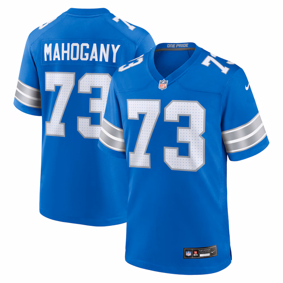 Christian Mahogany Detroit Lions Nike Team Game Jersey - Blue - PersonalJerseys