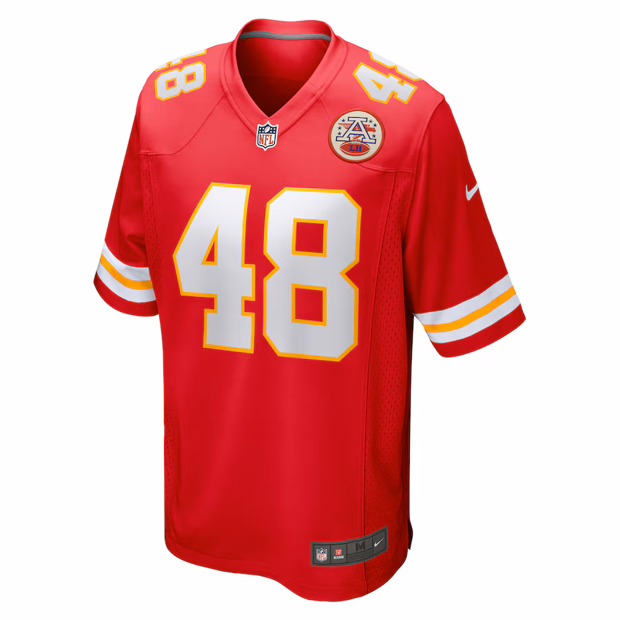 Cole Christiansen Kansas City Chiefs Nike Game Player Jersey - Red - PersonalJerseys