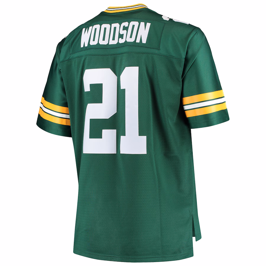 Charles Woodson Green Bay Packers Mitchell & Ness Big & Tall 2010 Retired Player Replica Jersey - Green - PersonalJerseys