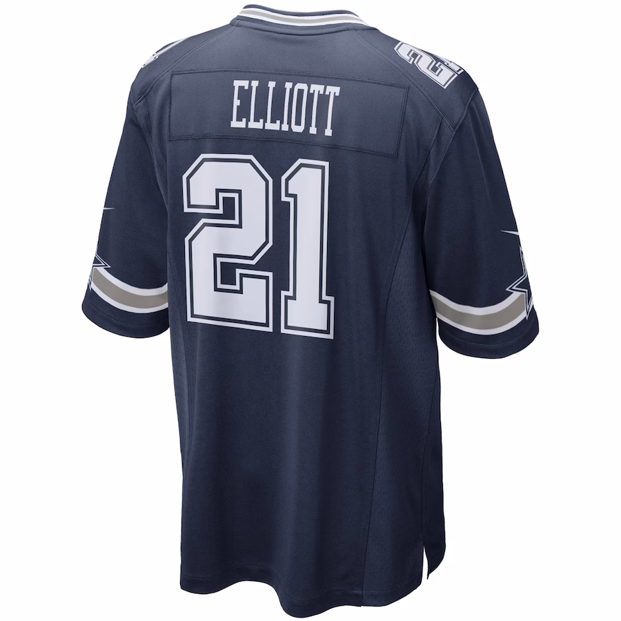 Ezekiel Elliott Dallas Cowboys Nike Game Team Jersey - Navy - PersonalJerseys