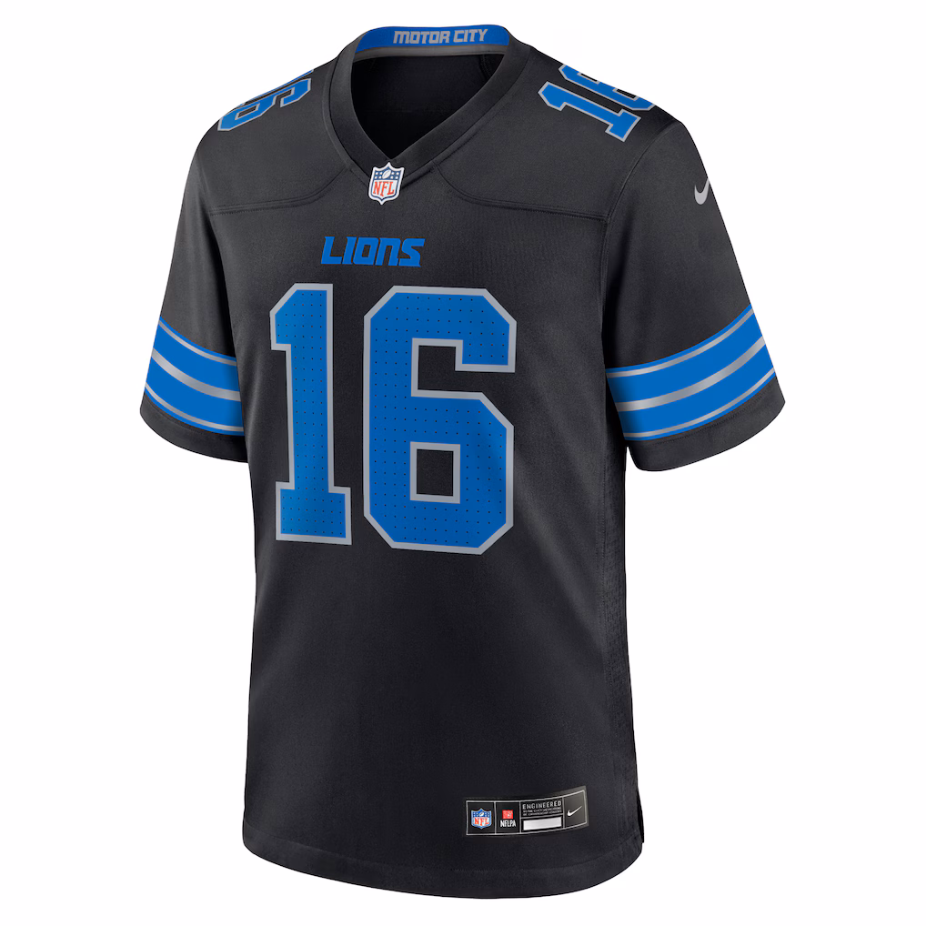 Jared Goff Detroit Lions Nike 2Nd Alternate Game Jersey - Black - PersonalJerseys