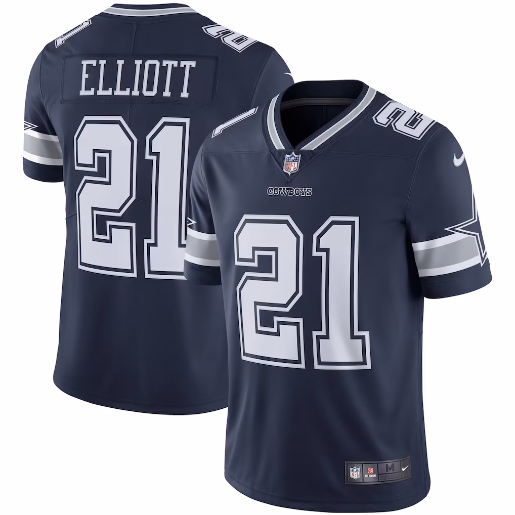Ezekiel Elliott Dallas Cowboys Nike Vapor Limited Jersey - Navy - PersonalJerseys