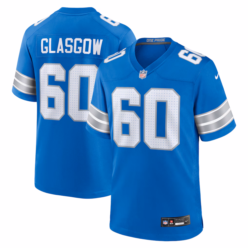 Graham Glasgow Detroit Lions Nike Team Game Jersey - Blue - PersonalJerseys