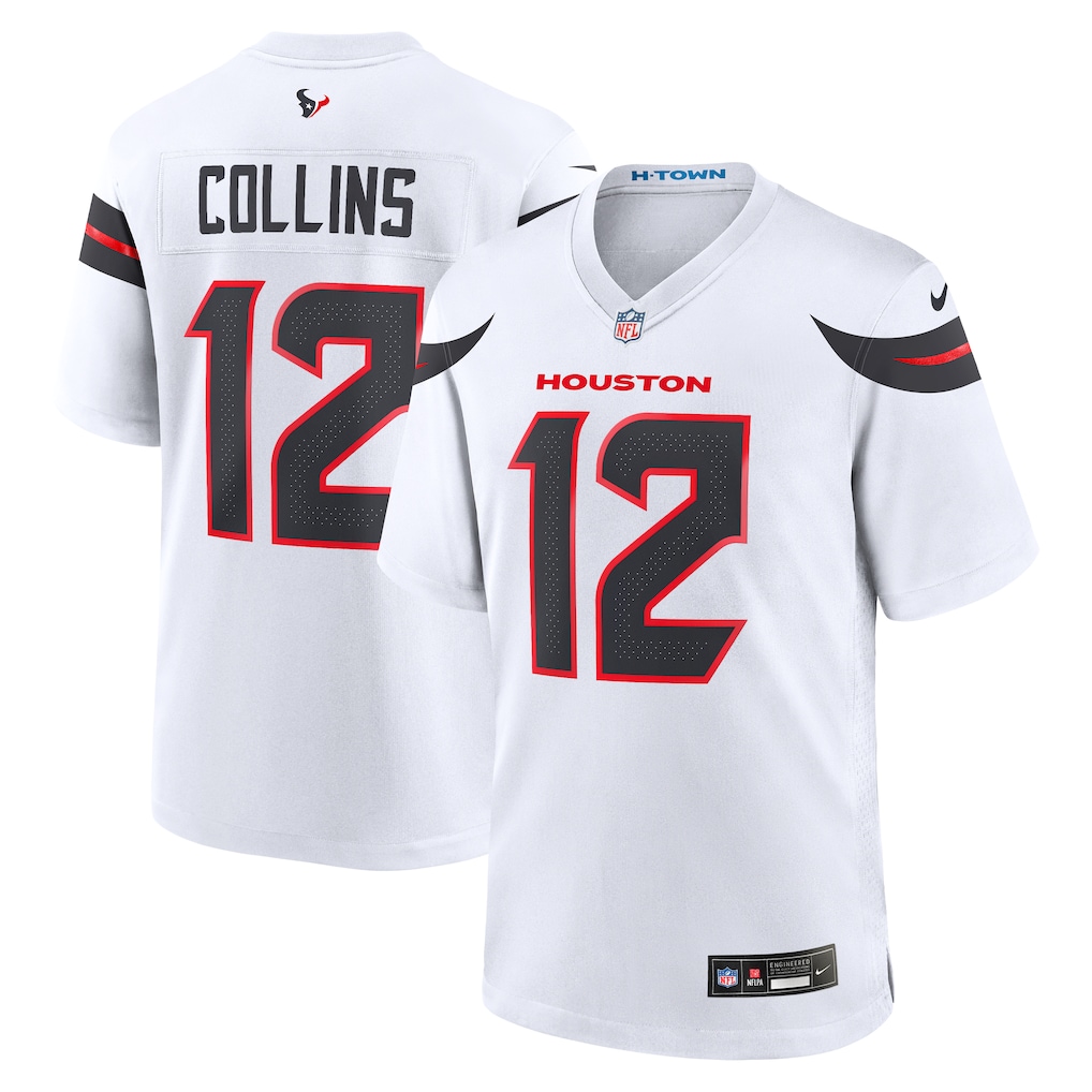 Nico Collins Houston Texans Nike Game Jersey - White - PersonalJerseys