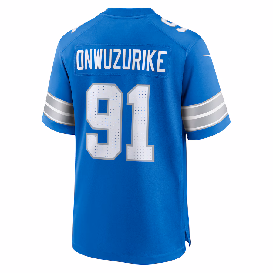Levi Onwuzurike Detroit Lions Nike Team Game Jersey - Blue - PersonalJerseys