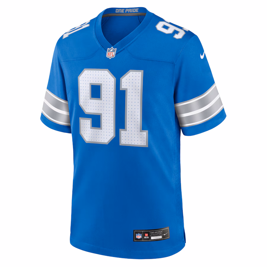 Levi Onwuzurike Detroit Lions Nike Team Game Jersey - Blue - PersonalJerseys