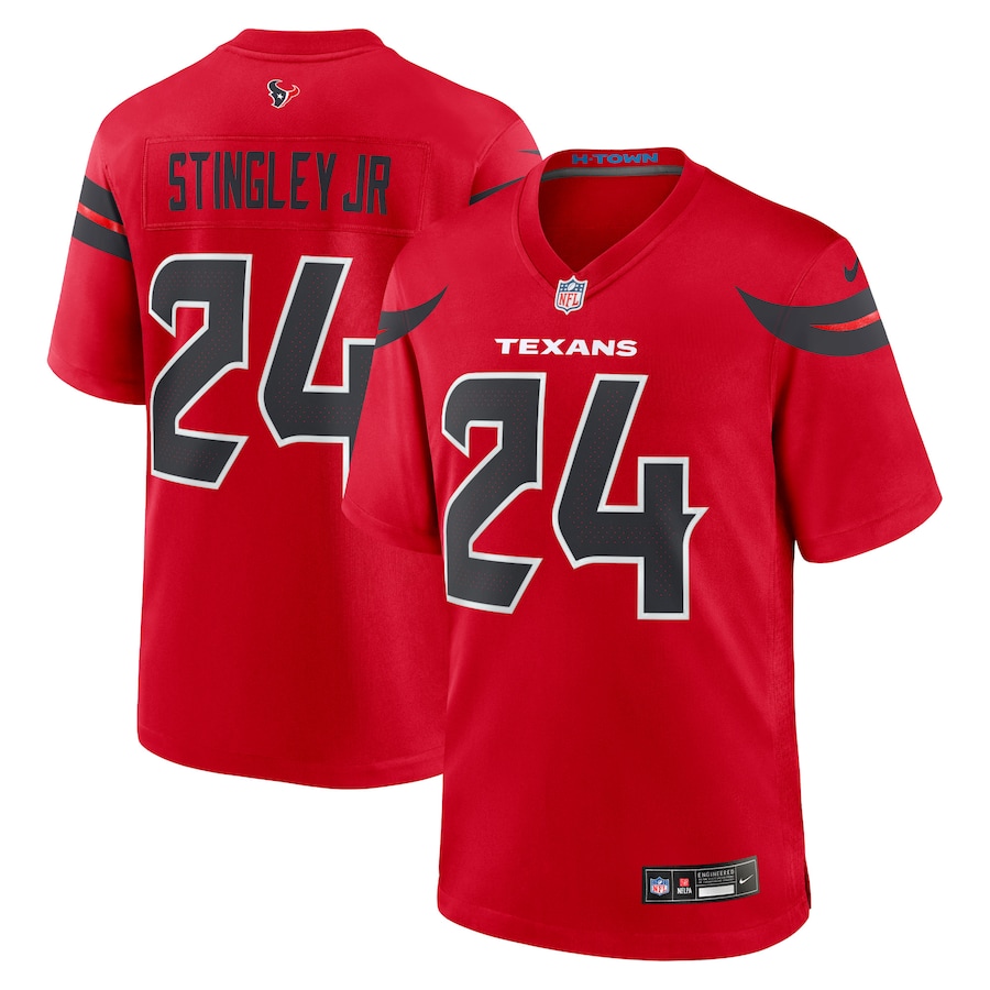 Derek Stingley Jr. Houston Texans Nike Alternate Game Jersey - Red - PersonalJerseys