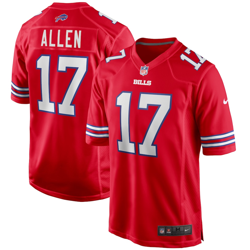 Josh Allen Buffalo Bills Nike Alternate Game Player Jersey - Red - PersonalJerseys