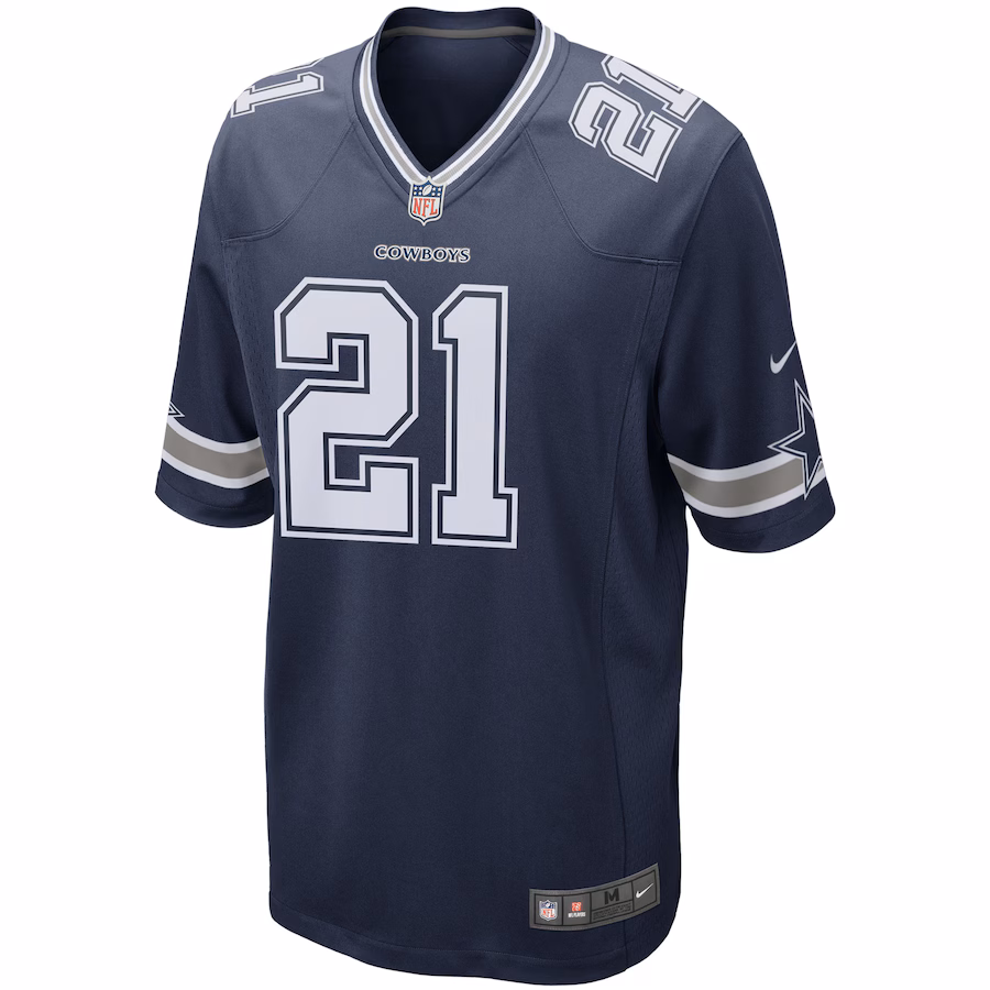 Ezekiel Elliott Dallas Cowboys Nike Game Team Jersey - Navy - PersonalJerseys