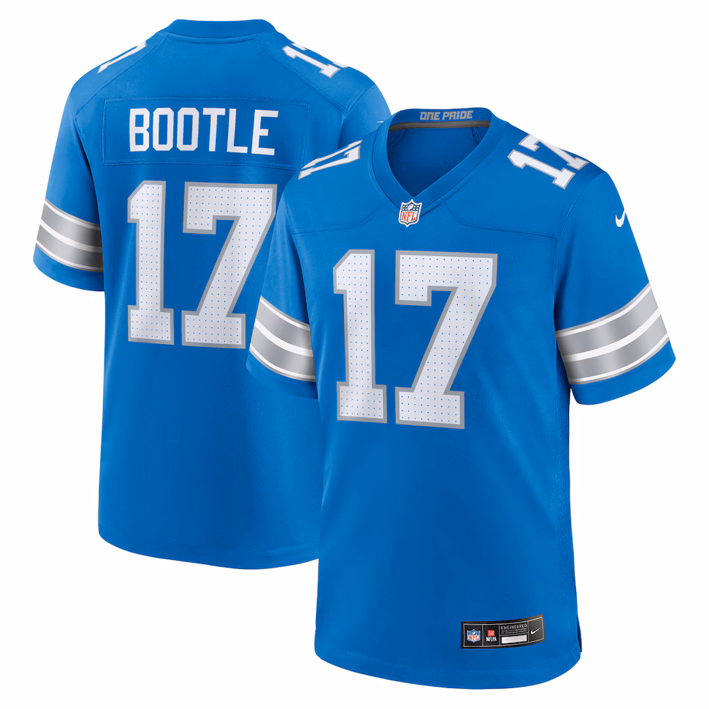 Dicaprio Bootle Detroit Lions Nike Team Game Jersey - Blue - PersonalJerseys