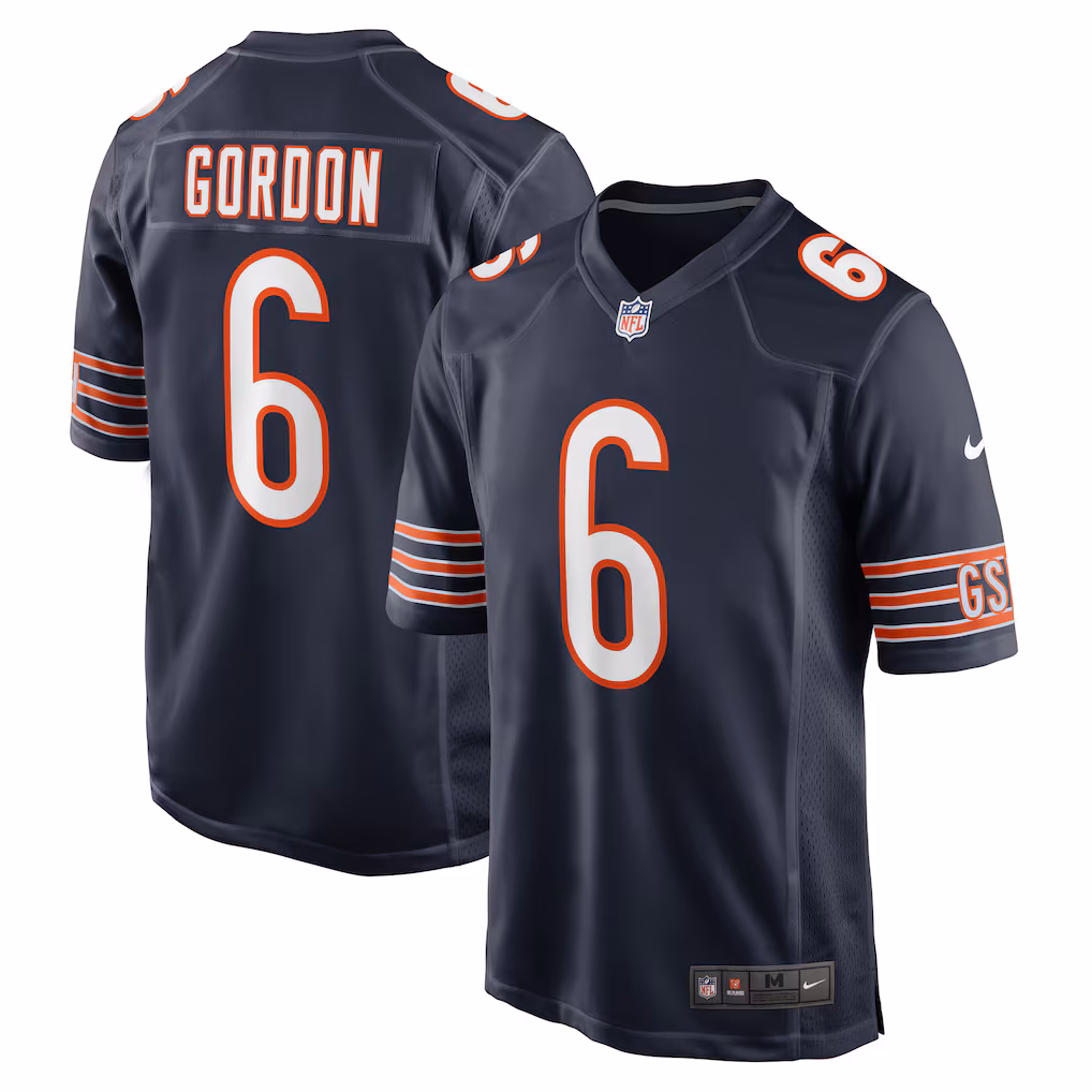 Kyler Gordon Chicago Bears Nike Game Player Jersey - Navy - PersonalJerseys