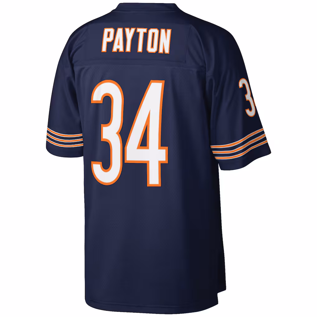 Walter Payton Chicago Bears Mitchell & Ness Big & Tall 1985 Retired Player Replica Jersey - Navy - PersonalJerseys