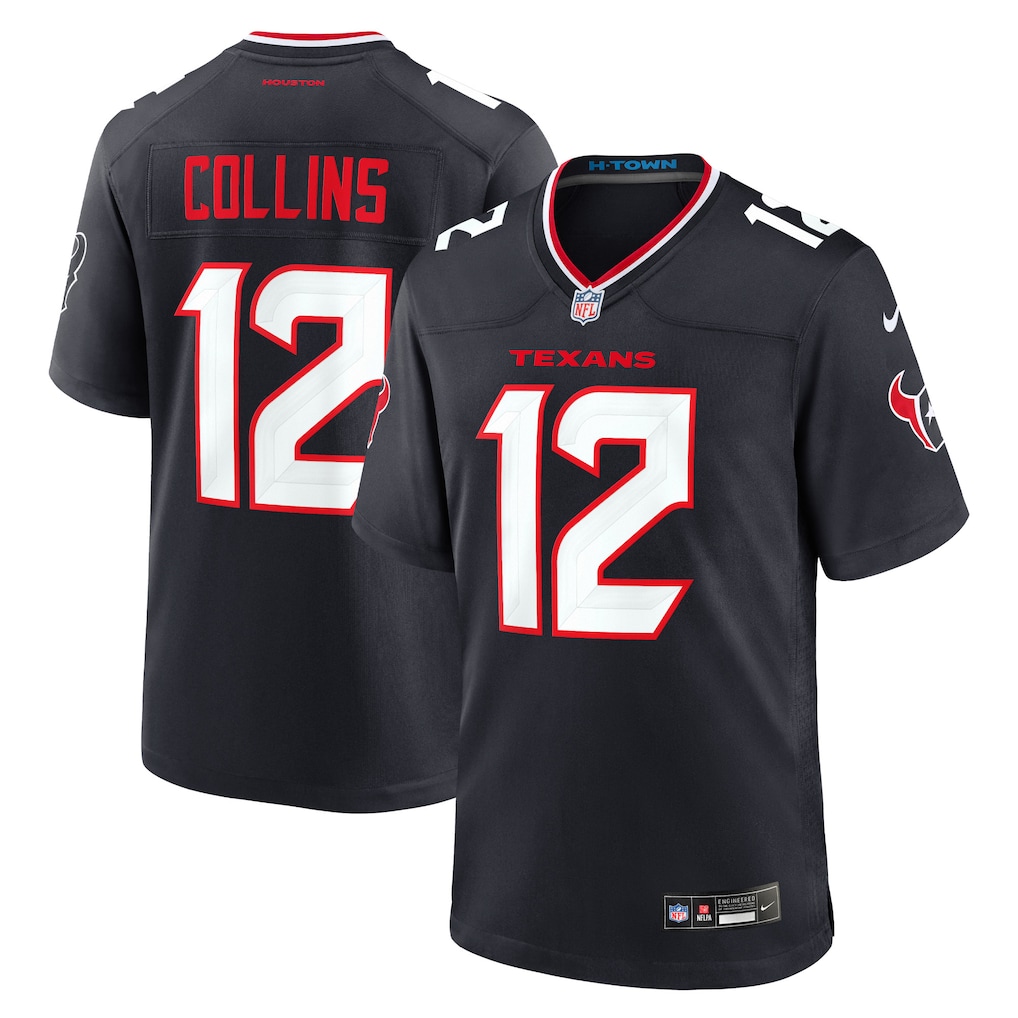 Nico Collins Houston Texans Nike Game Jersey - Navy - PersonalJerseys