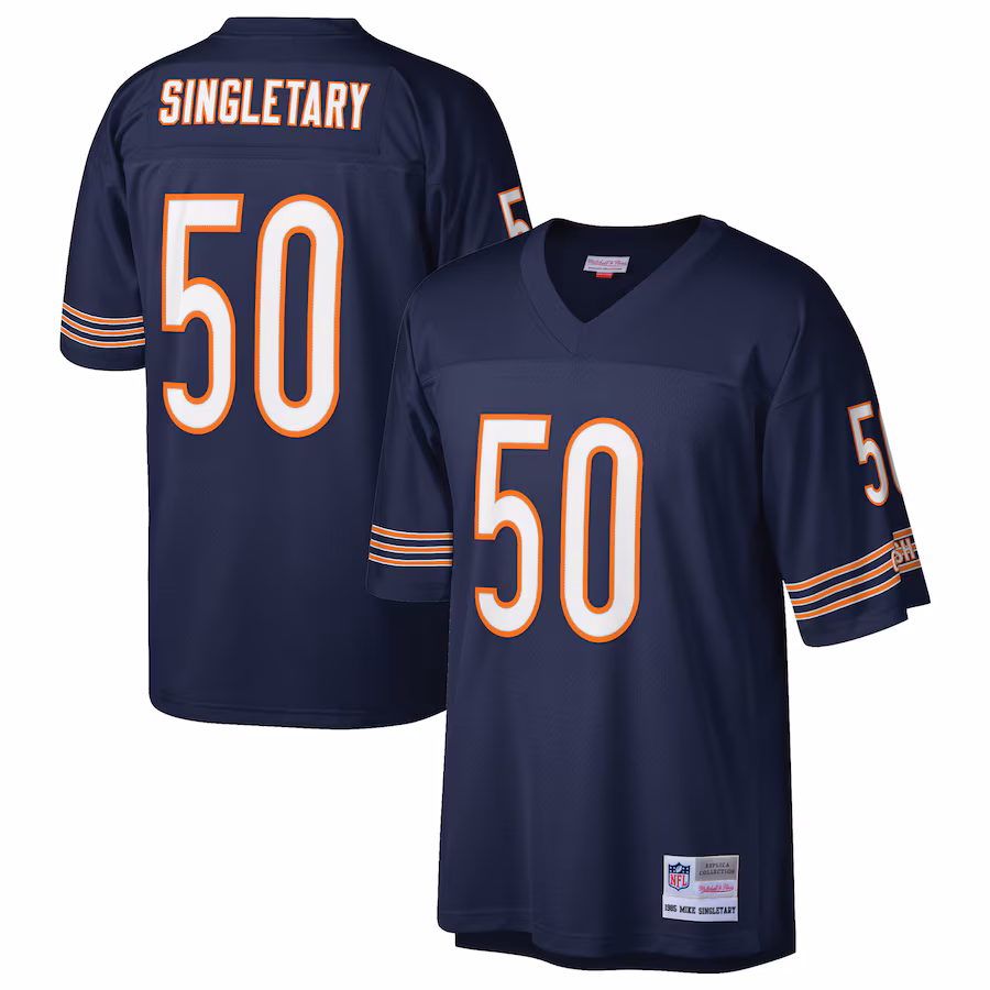 Mike Singletary Chicago Bears Mitchell & Ness Retired Player Legacy Replica Jersey - Navy - PersonalJerseys