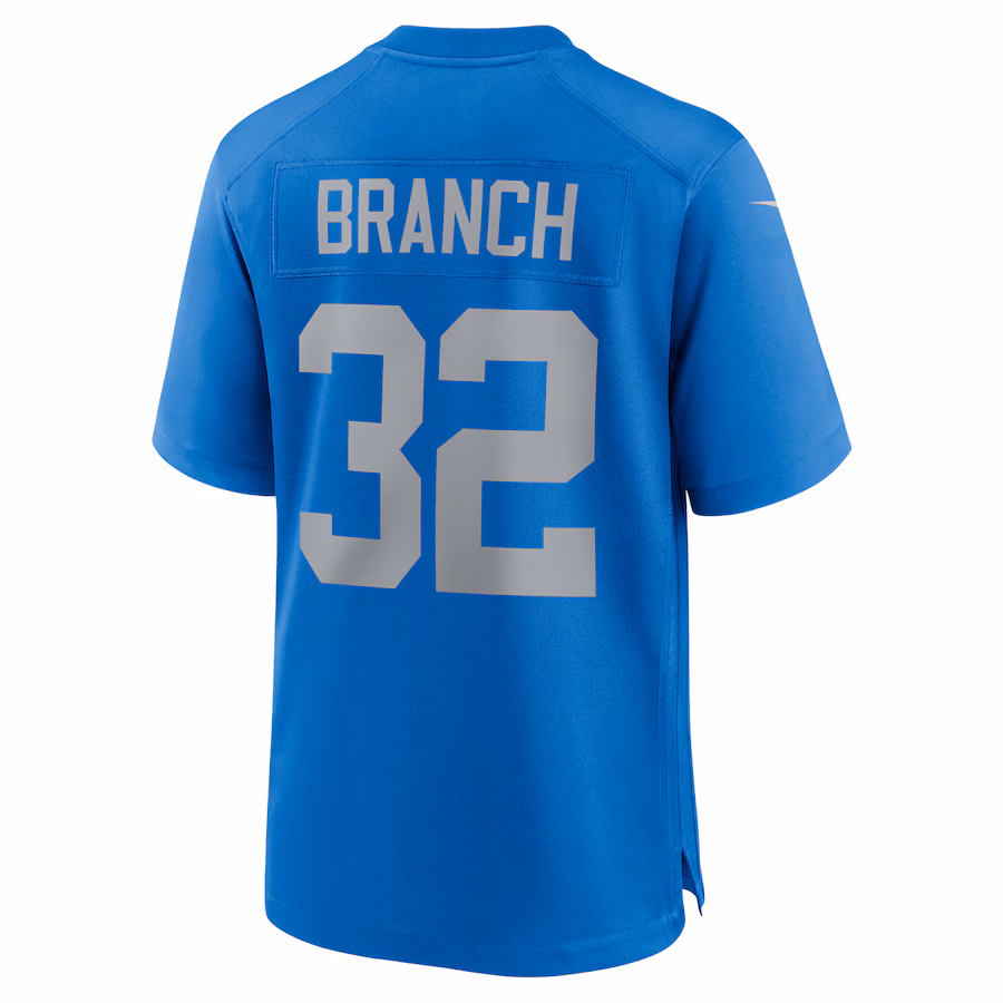 Brian Branch Detroit Lions Nike Alternate Game Jersey - Blue - PersonalJerseys