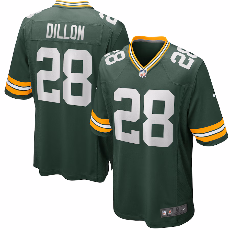 Aj Dillon Green Bay Packers Nike Team Game Jersey - Green - PersonalJerseys