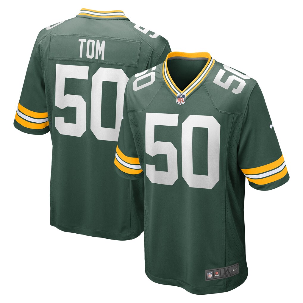 Zach Tom Green Bay Packers Nike Game Player Jersey - Green - PersonalJerseys