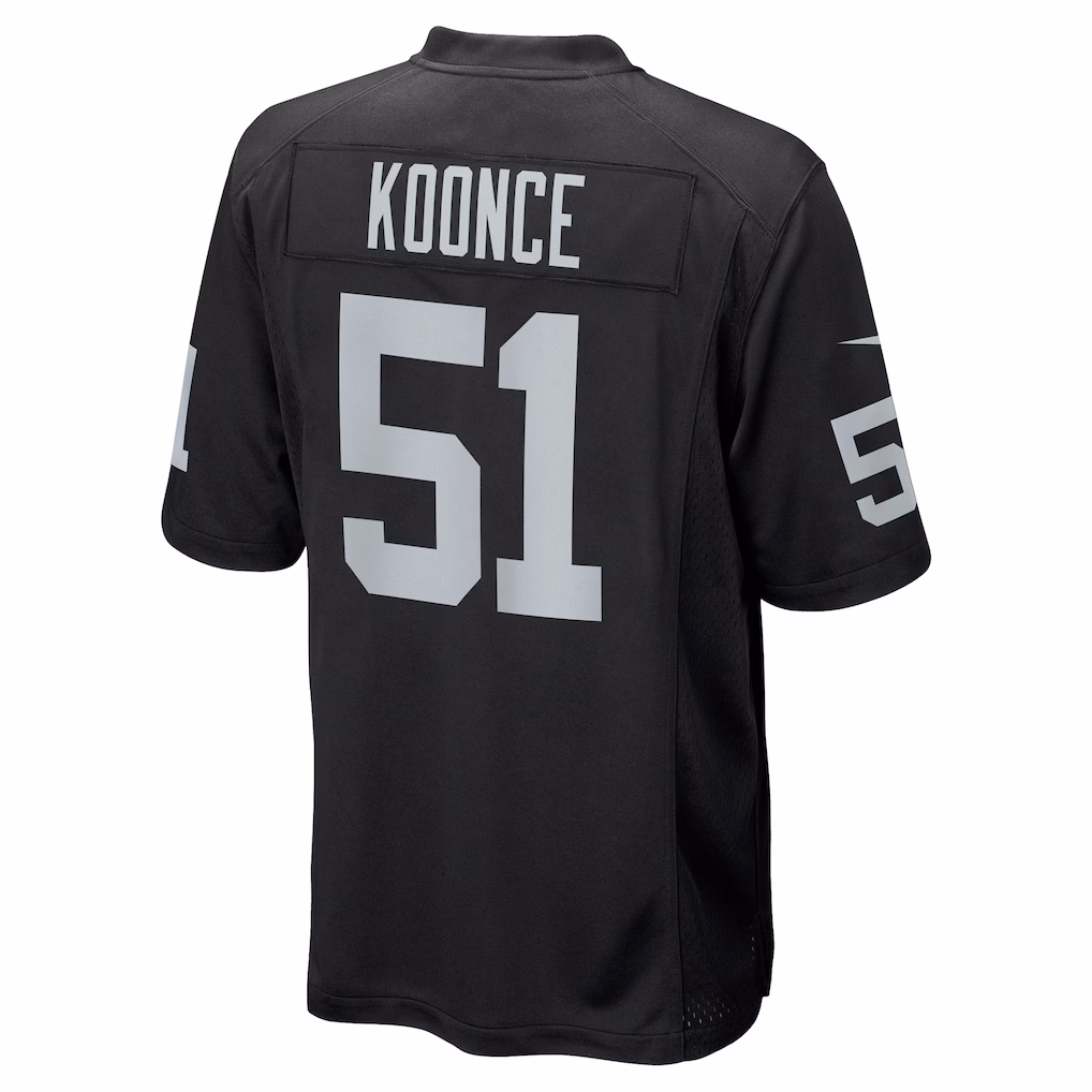 Malcolm Koonce Las Vegas Raiders Nike Game Jersey - Black - PersonalJerseys