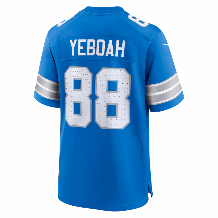 Kenny Yeboah Detroit Lions Nike Team Game Jersey - Blue - PersonalJerseys