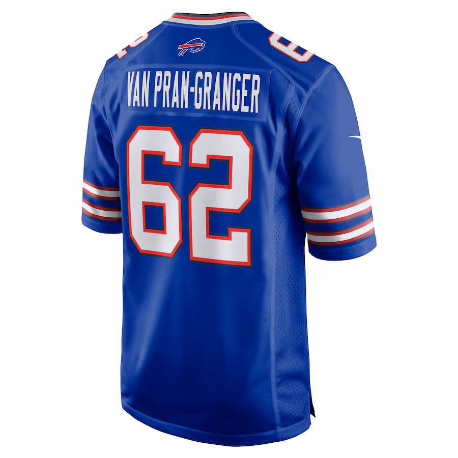 Sedrick Van Pran-Granger Buffalo Bills Nike Game Jersey - Royal - PersonalJerseys