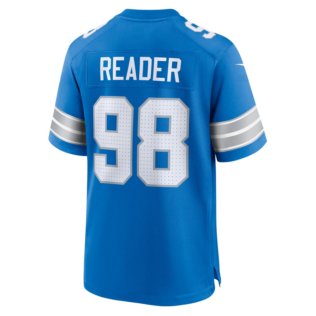 D.J. Reader Detroit Lions Nike Team Game Jersey - Blue - PersonalJerseys