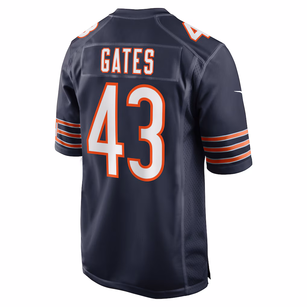 Demarquis Gates Chicago Bears Nike Game Player Jersey - Navy - PersonalJerseys