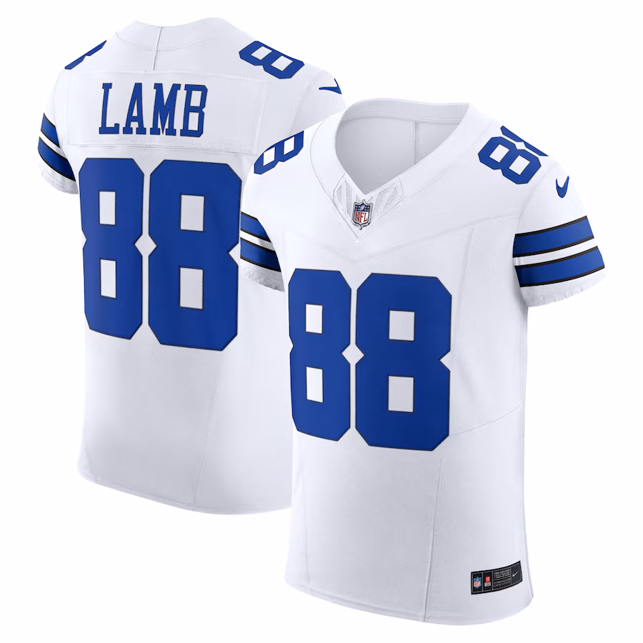 Ceedee Lamb Dallas Cowboys Nike Vapor F.U.S.E. Elite Jersey - White - PersonalJerseys