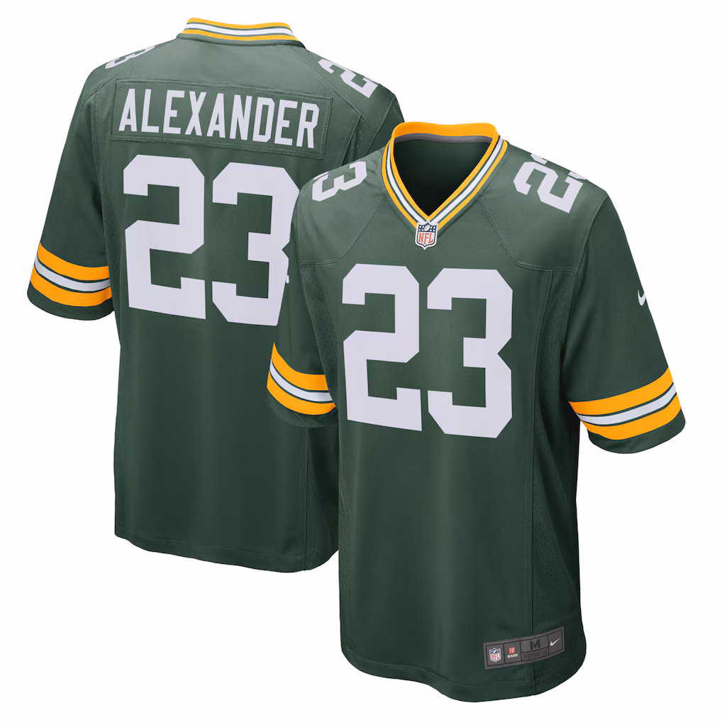Jaire Alexander Green Bay Packers Nike Game Team Jersey - Green - PersonalJerseys