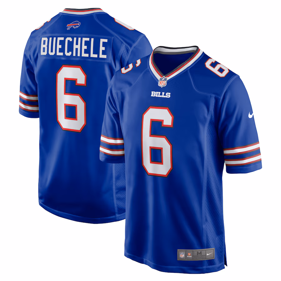 Shane Buechele Buffalo Bills Nike Team Game Jersey - Royal - PersonalJerseys
