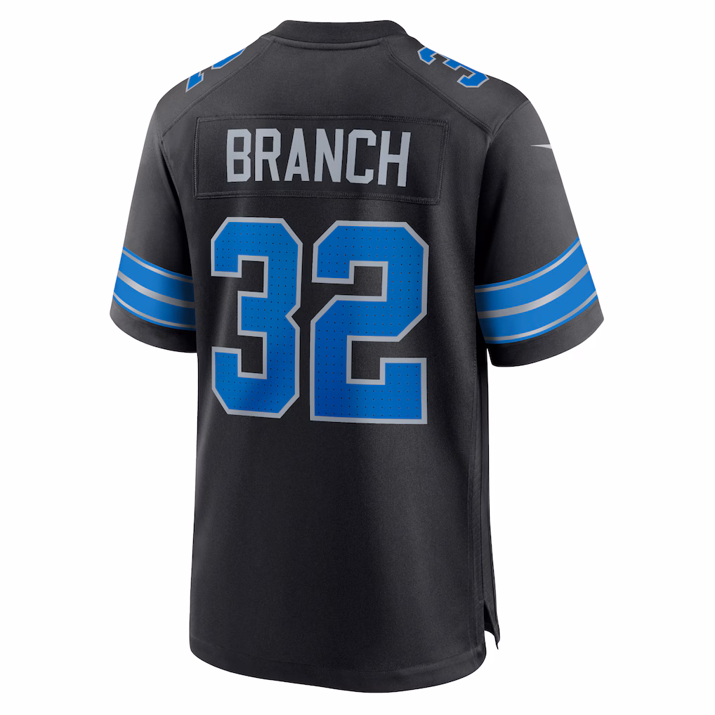 Brian Branch Detroit Lions Nike Alternate Game Jersey - Black - PersonalJerseys