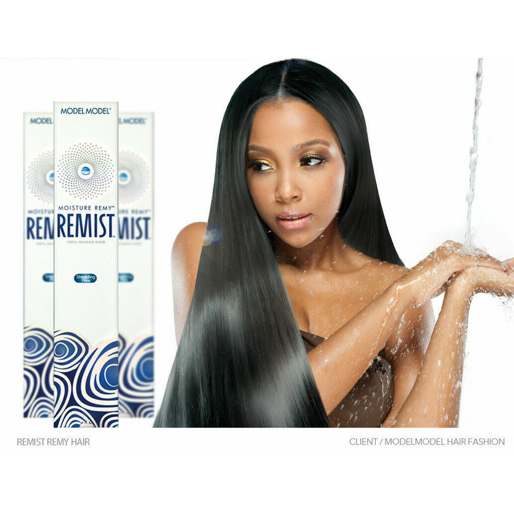Model Model Remist Moisture Remy 100% Human Hair Weave - Straight 10S