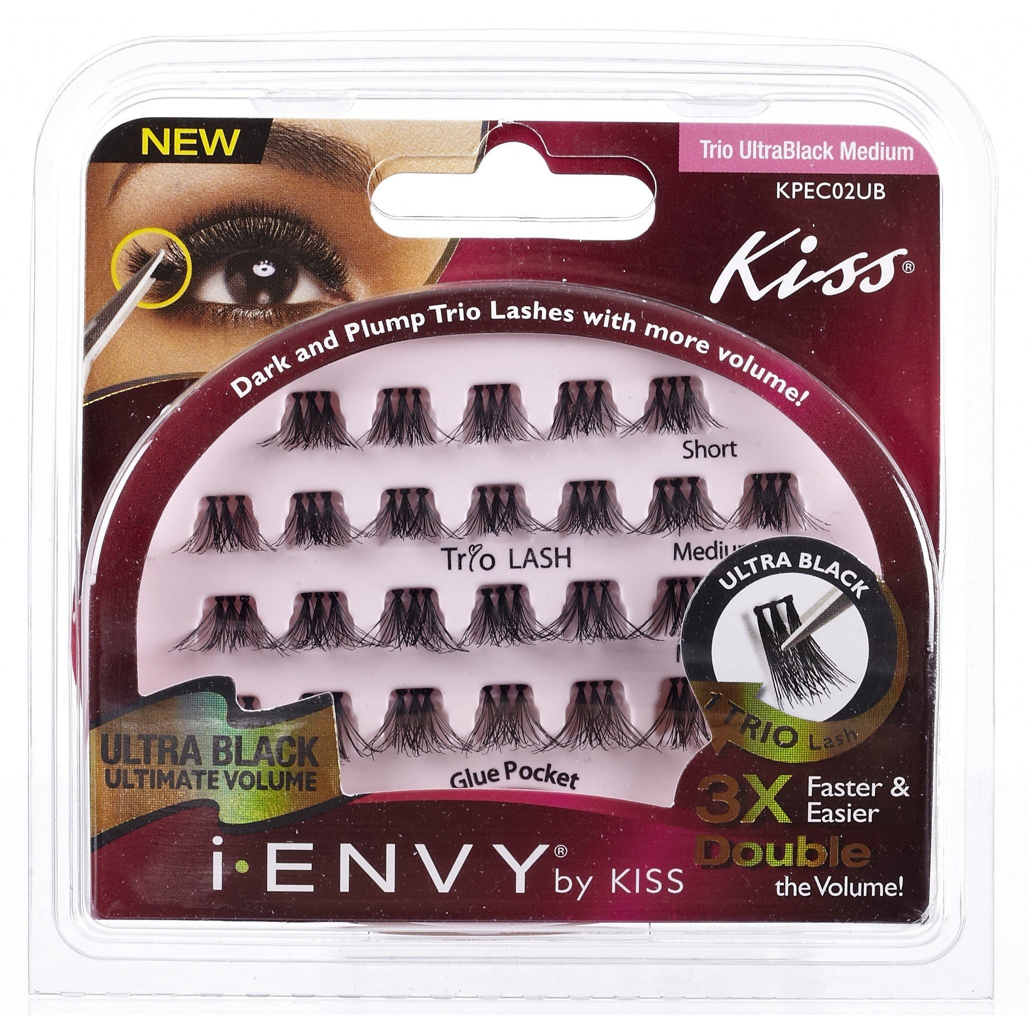 Kiss i-ENVY Trio Ultra Black Medium KPEC02UB