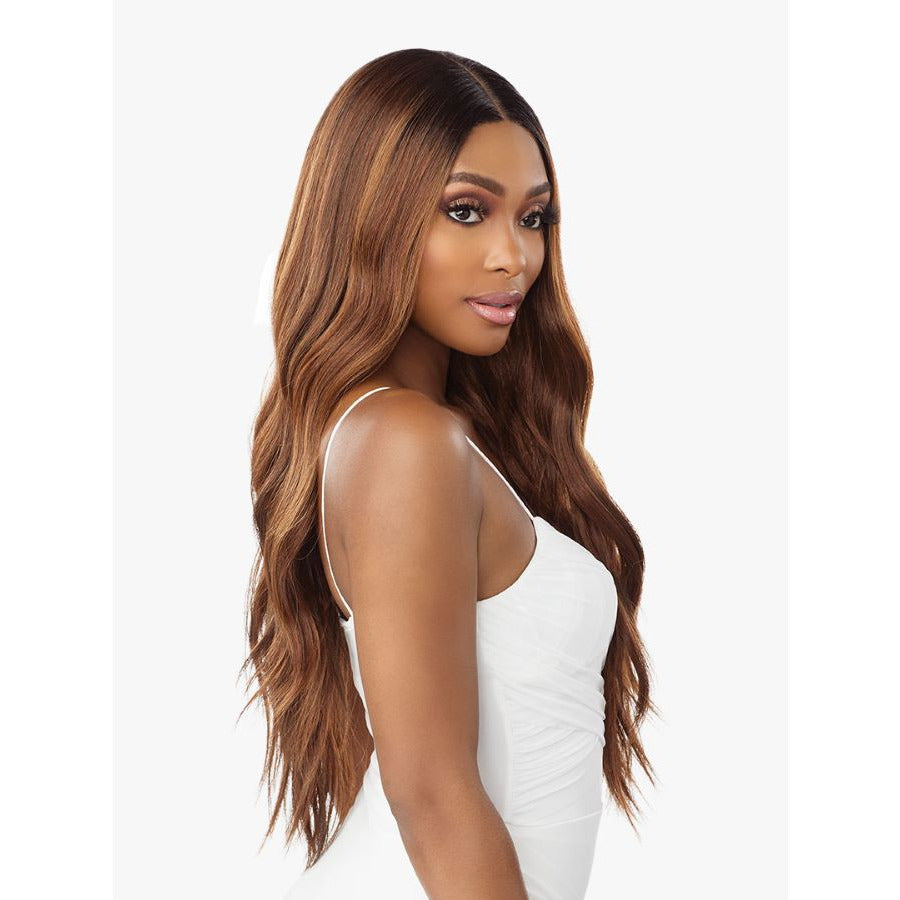Sensationnel Butta Human Hair Blend HD Lace Front Wig - Loose Beach Wave 28