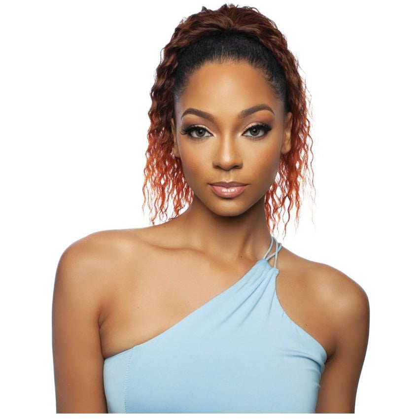 Mane Concept Brown Sugar Wrap & Tie Ponytail - BSWNT 12 BS River Curl WNT 14