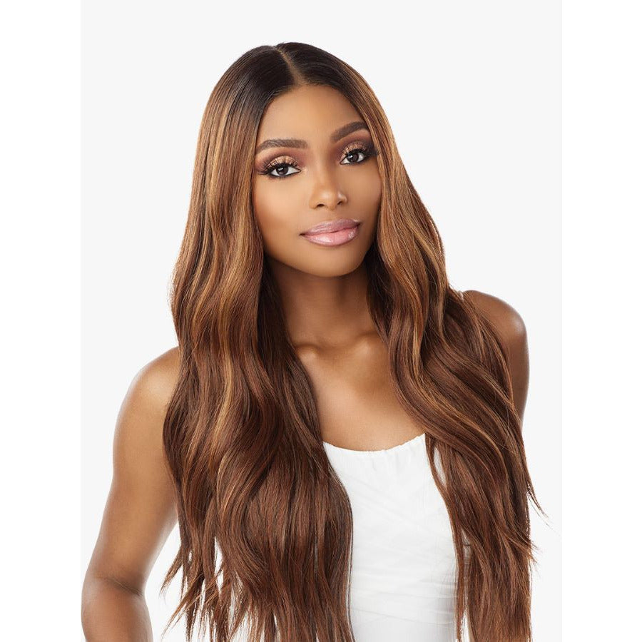 Sensationnel Butta Human Hair Blend HD Lace Front Wig - Loose Beach Wave 28