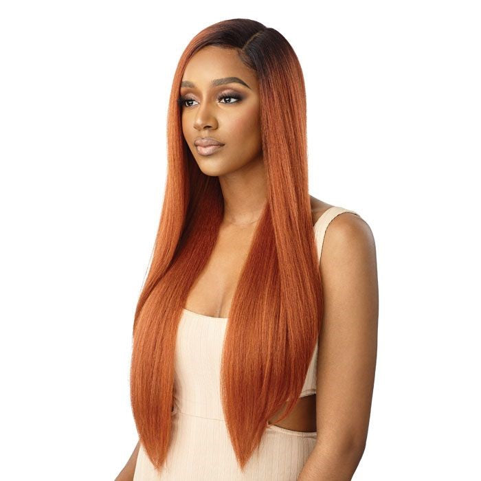 Outre Synthetic Lace Front Wig - Natural Yaki 30
